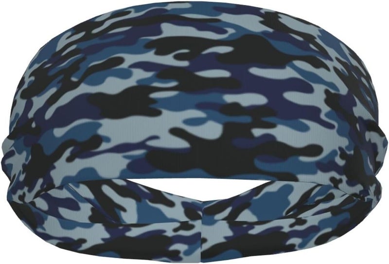 Gianlaima Sports Sweatband Head Bands for Women Men Sweat-Absorbing Headbands Suitable for Running Yoga Fitness Football Exercise - Image 1